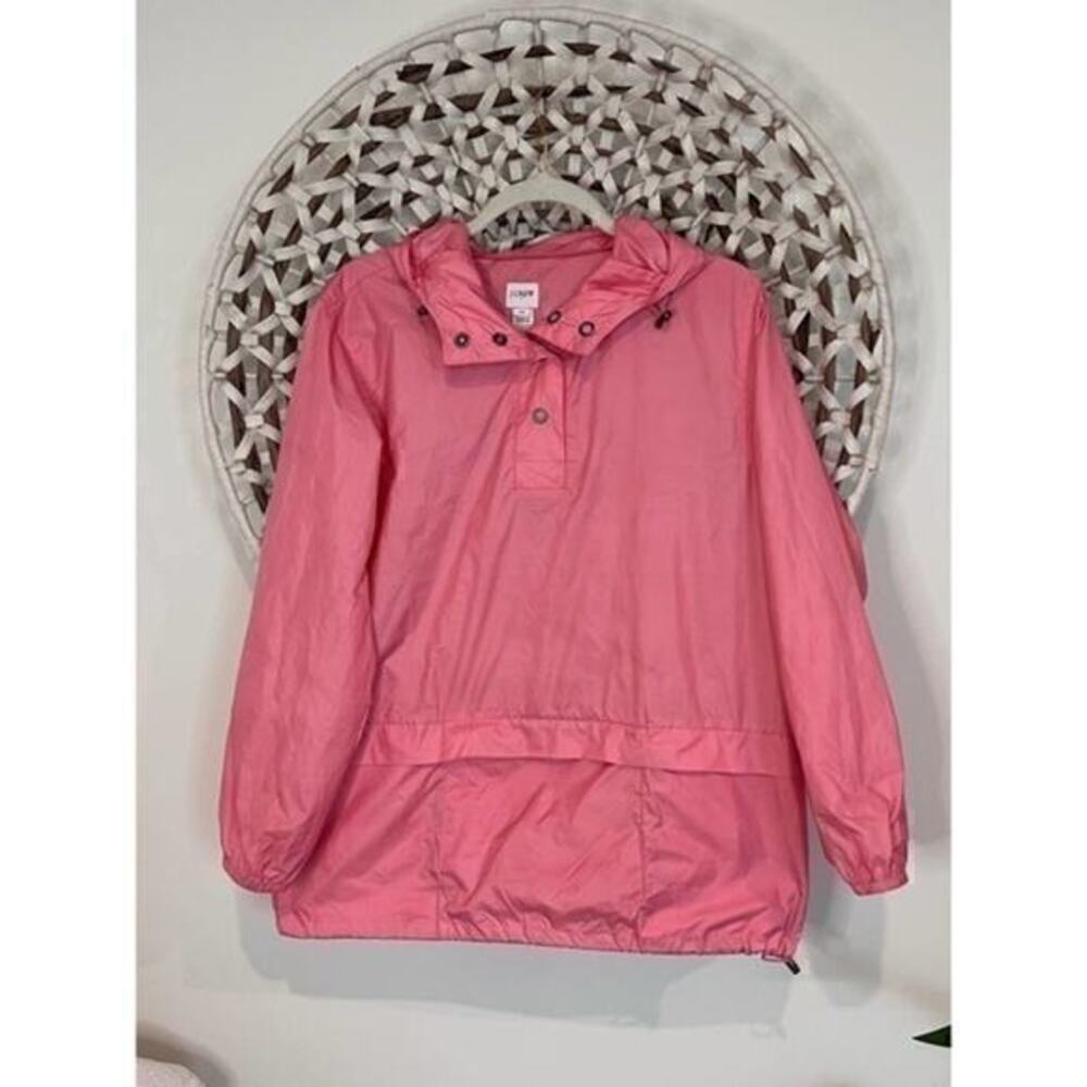 NEW WOMEN'S J CREW PERFECT RAIN COAT JACKET PINK BLUSH SIZE US xsmall